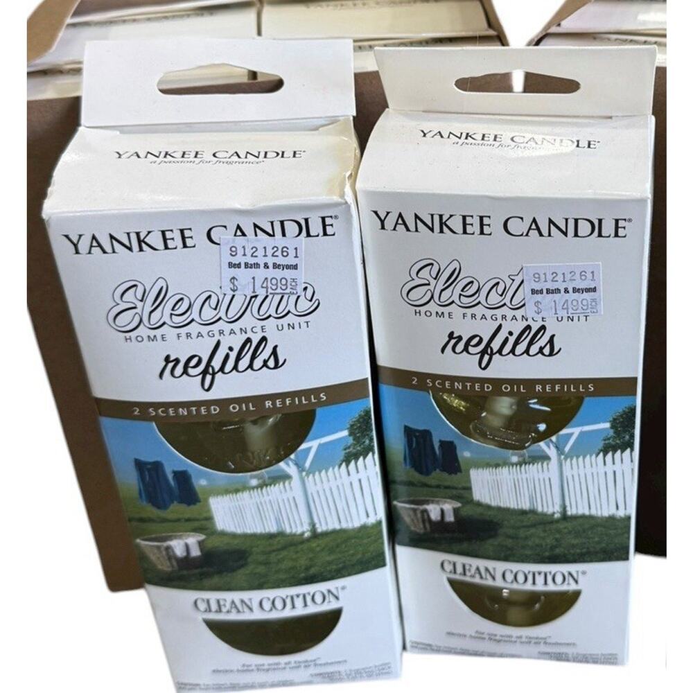 Clean Cotton Yankee Candle SET OF 4 Scented Oil Refills